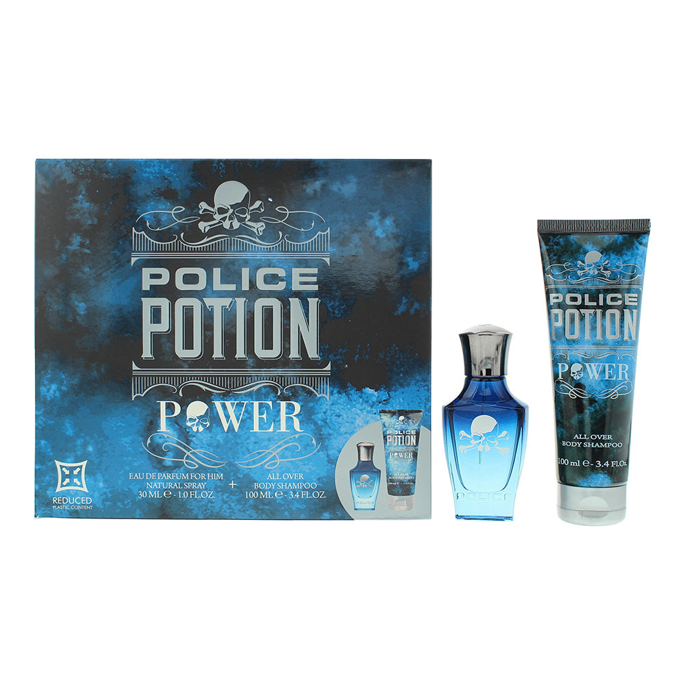 Police Potion Power 2 Piece Gift Set: Eau De Parfum 30ml - Shower Gel 100ml