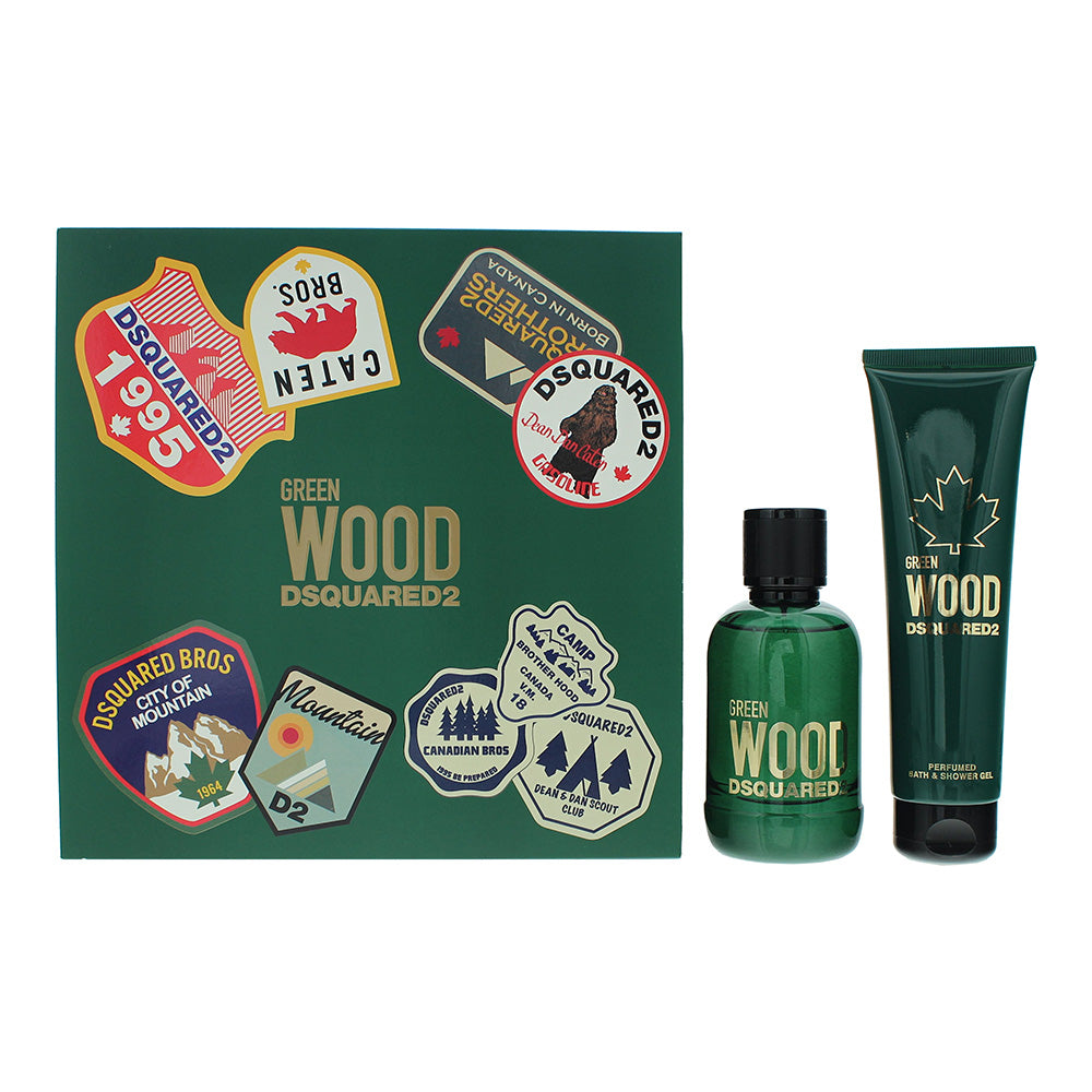 Dsquared2 Green Wood Piece Gift Set: Eau De Toilette 100ml
