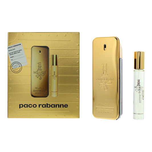 Paco Rabanne 1 Million 2 Piece Gift Set: Eau De Toilette 100ml - Eau De Toilette 20ml