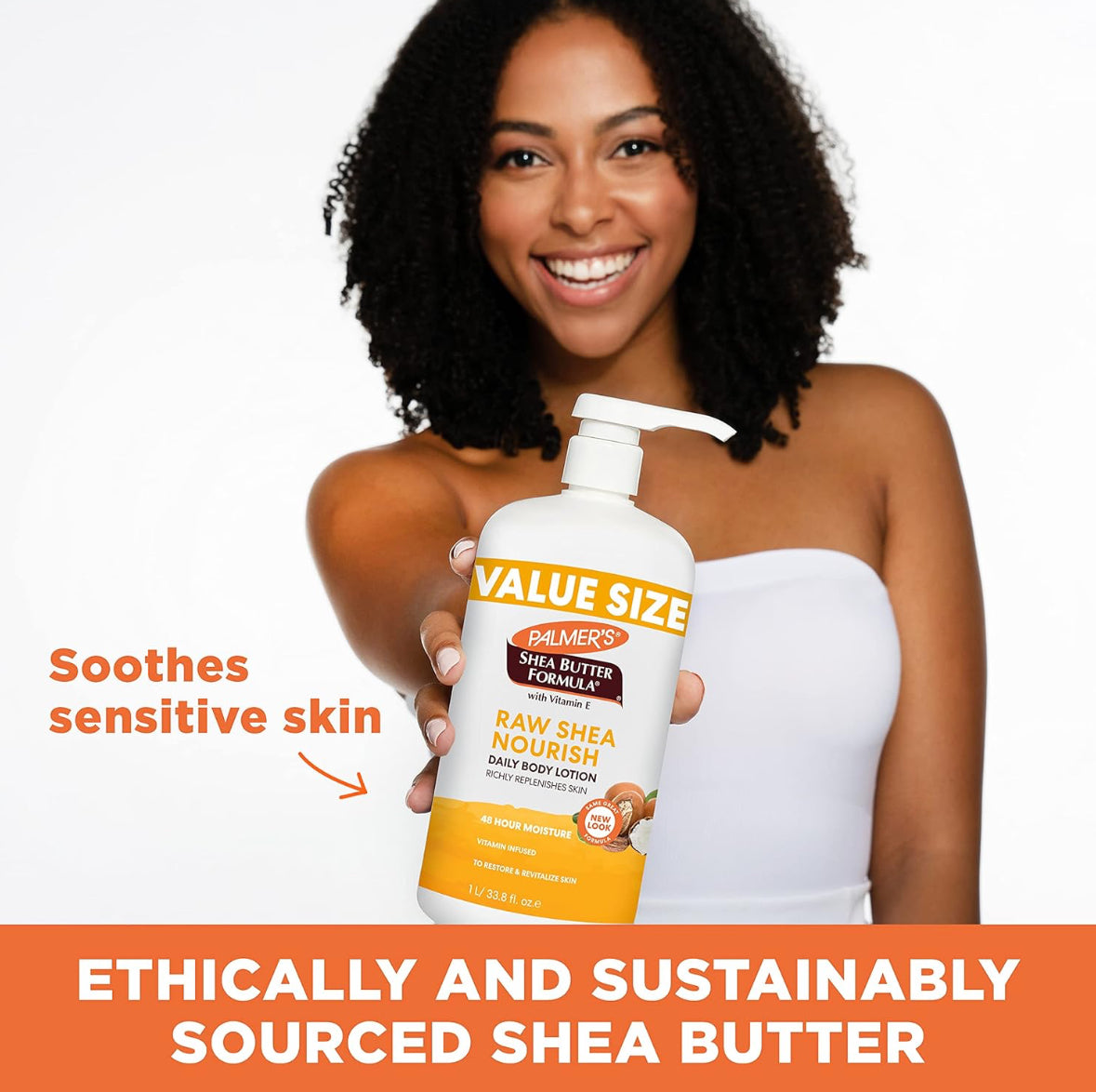 Palmer's Shea Formula Raw Shea Body Lotion Value Size 1L