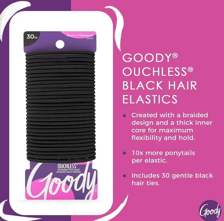 Goody Ouchless Elastic Hair Ties 30 Pieces