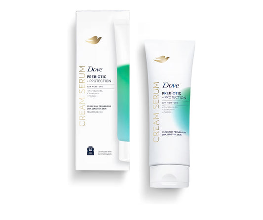 Dove Body Cream Serum Prebiotic + Protection with Pro-Vitamin B5, Stearic Acid and Peptides