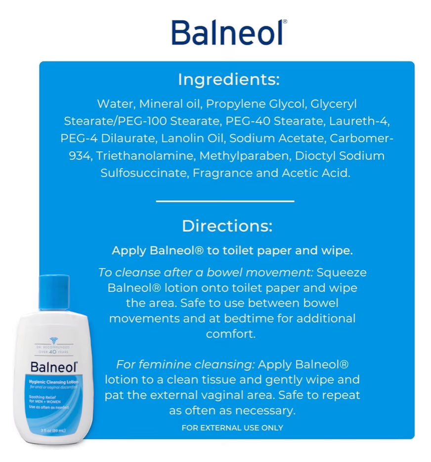 Balneol Hygienic Cleansing Lotion Pack of 2