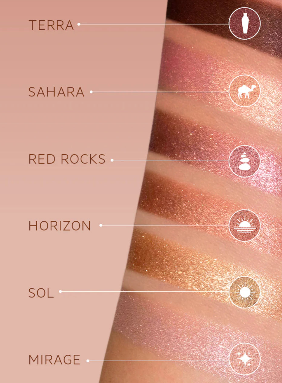 Flower Beauty Desert Lights Shadow Palette