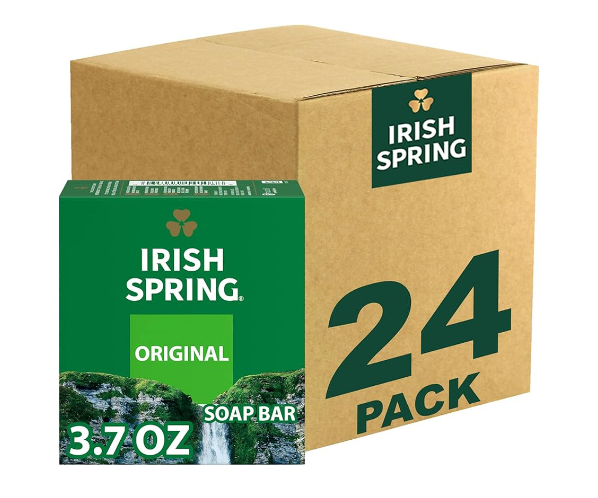 Irish Spring Bar Soap for Men 24 Pack