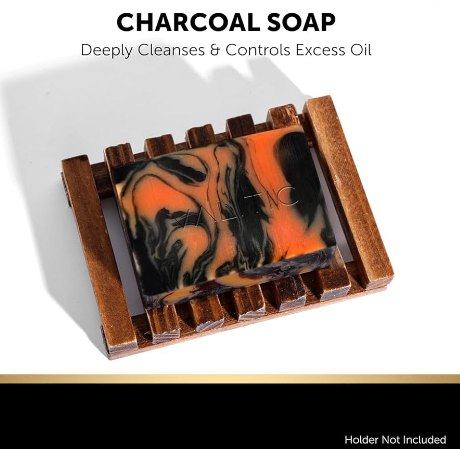 VALITIC Kojic Acid Soap Bars - Turmeric, Snail Mucin, Charcoal and Lemon - 4 Assorted Dark Spot Remover Soaps with Hyaluronic Acid, Vitamin C, Vitamin E and Shea Butter