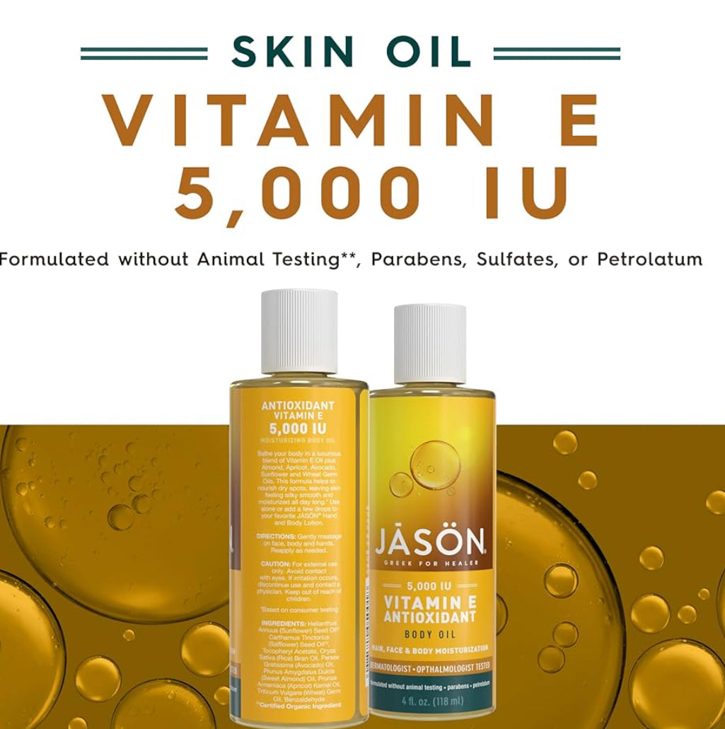 JASON Vitamin E 5,000 IU Moisturizing Body Oil