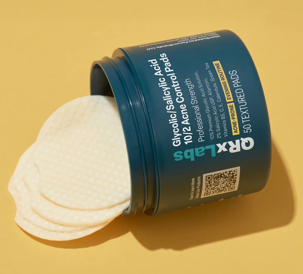 QRxLabs 10/2 Glycolic/Salicylic Acid Acne Control Pads