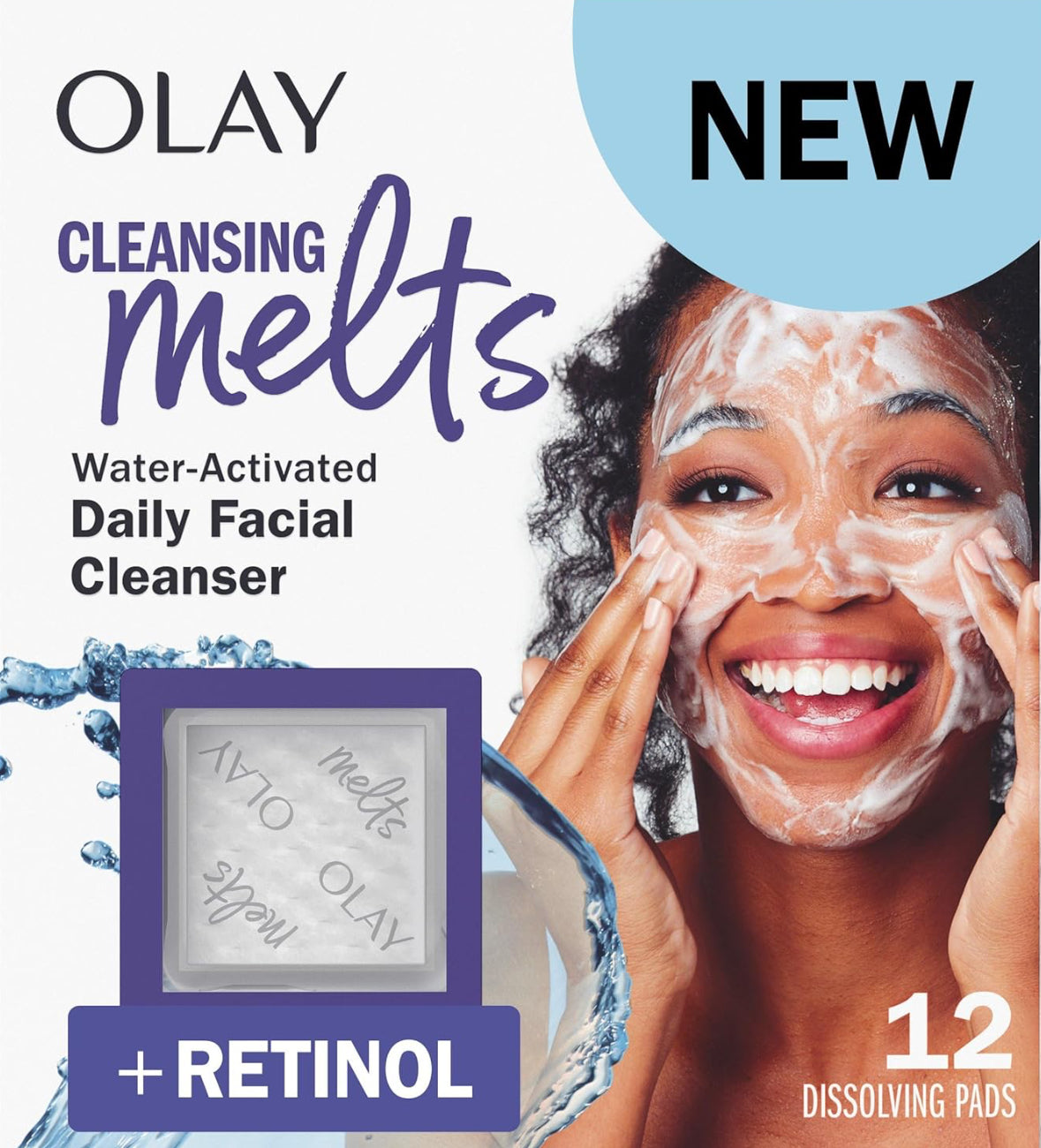 Olay Cleansing Melts + Retinol Face Cleanser 12 Pack