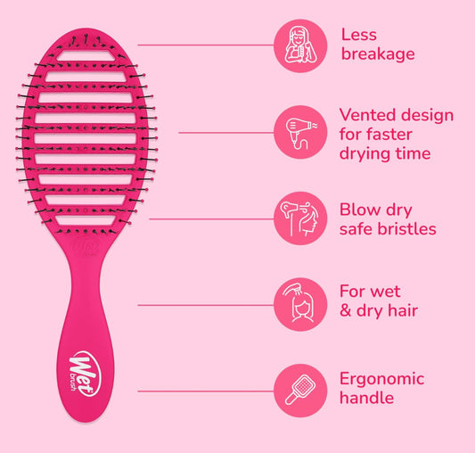 Wet Brush Speed Dry Hair Brush Pink