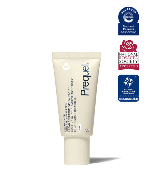 Prequel Sun Barrier Mineral Sunscreen + Chemical Boosters Broad Spectrum SPF 50 PA++++