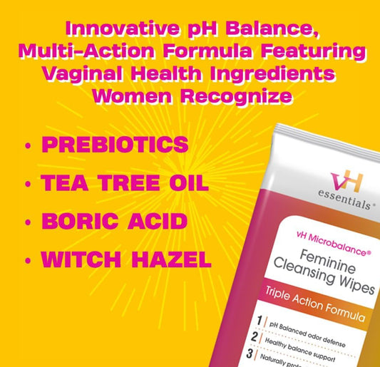 vH essentials Feminine Vaginal Cleansing Wipes