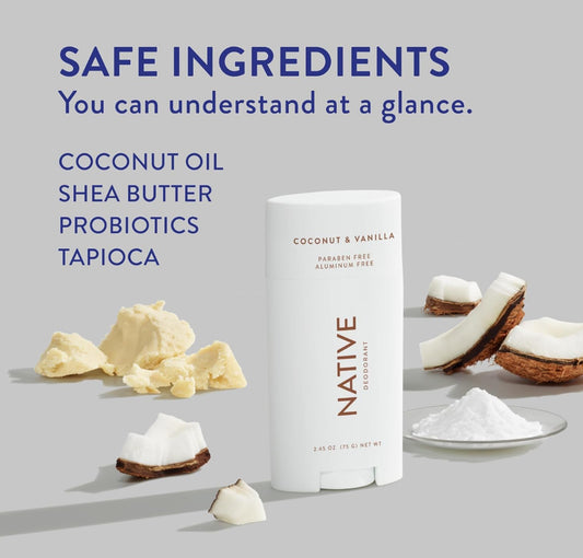 Native Deodorant Coconut & Vanilla 3 Pack