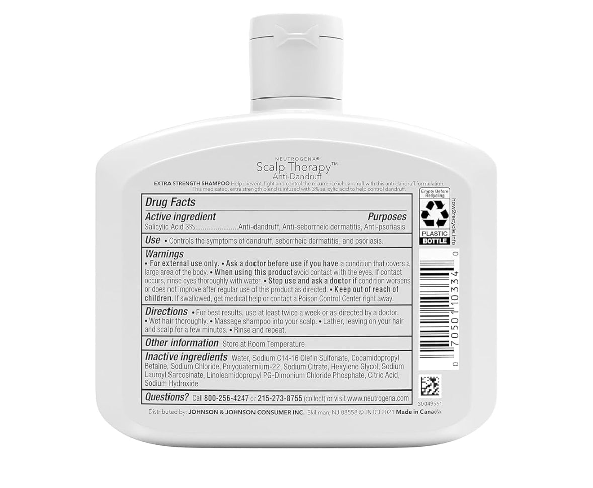 Neutrogena Scalp Therapy Anti-Dandruff Shampoo Extra Strength