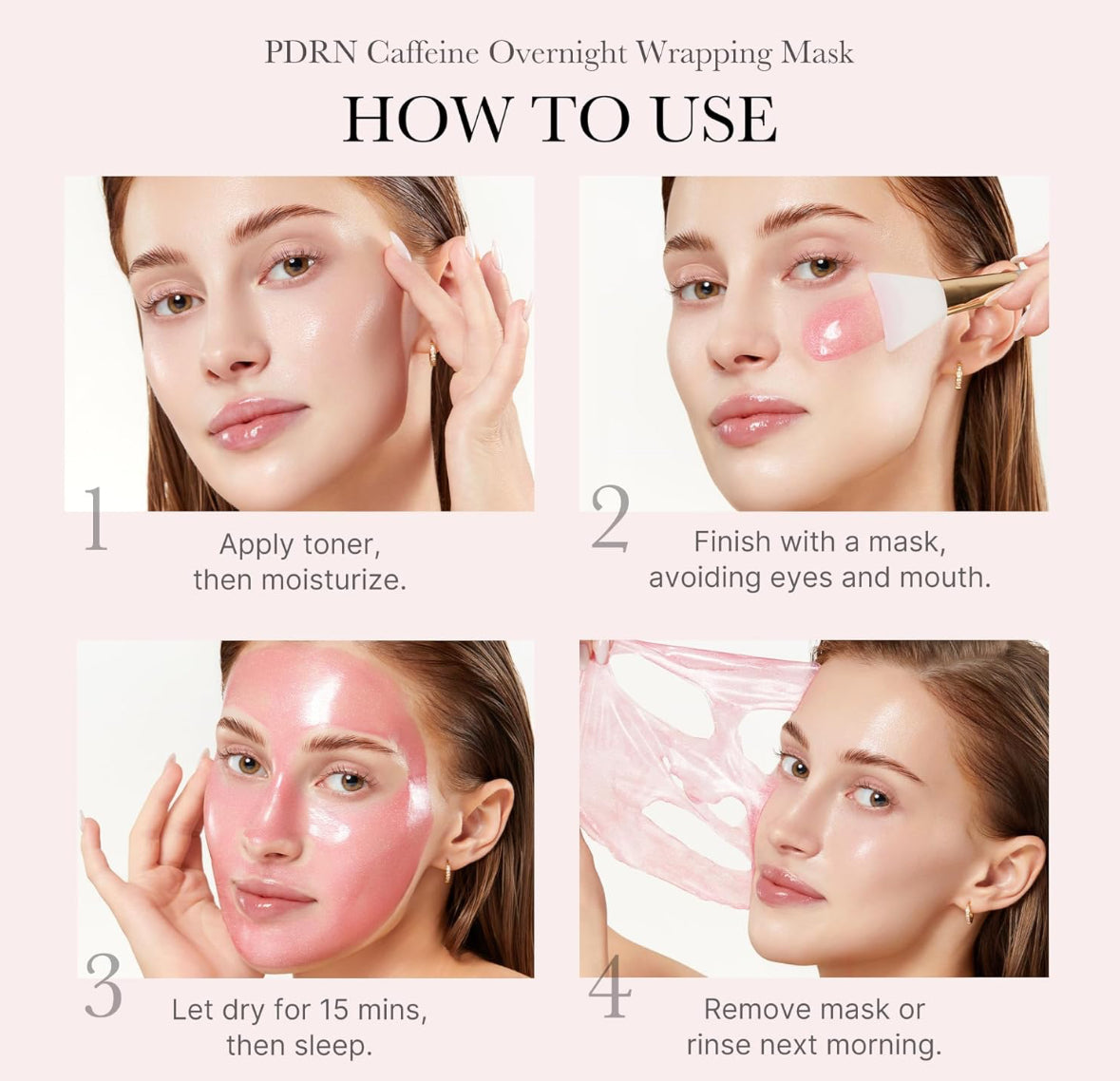 Medicube PDRN Caffeine Overnight Wrapping Peel Off Facial Mask