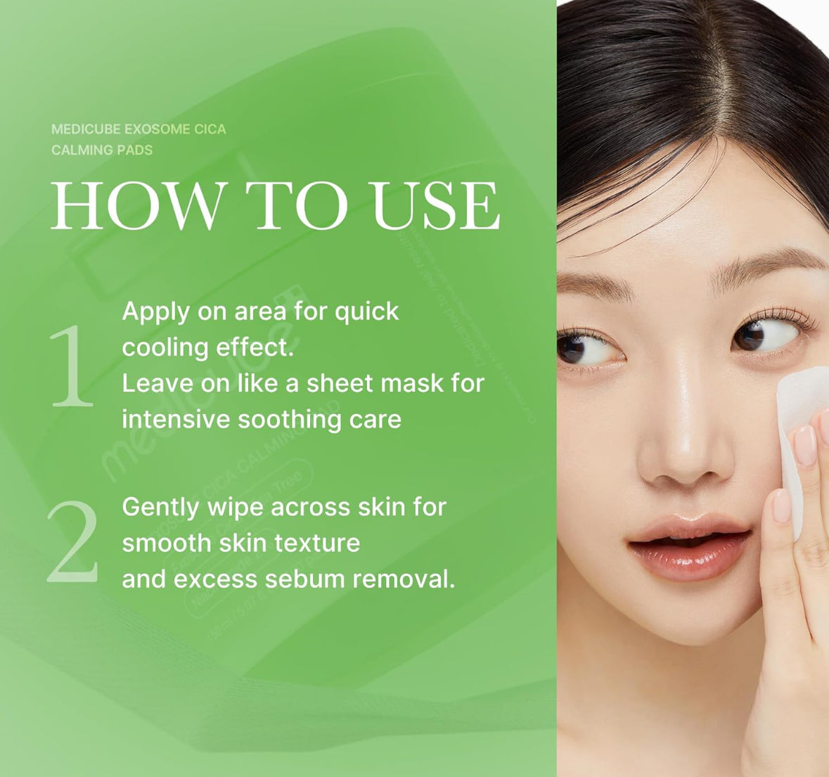 medicube Exosome CICA Tea Tree Calming Toner Pads