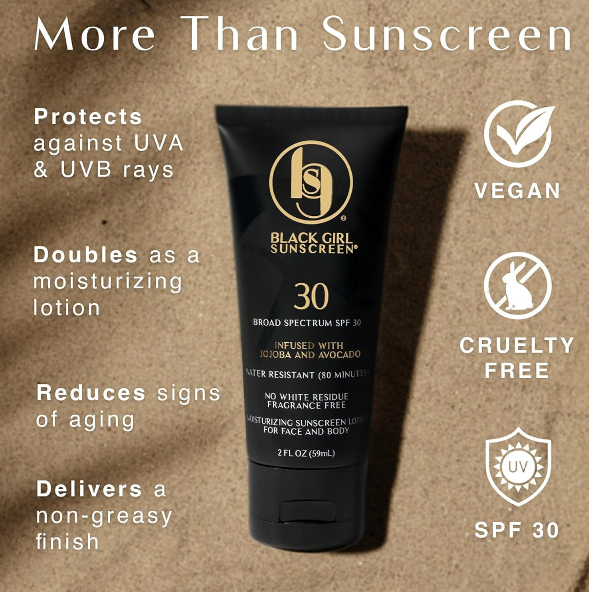 Black Girl Sunscreen SPF 30 Face & Body Lotion