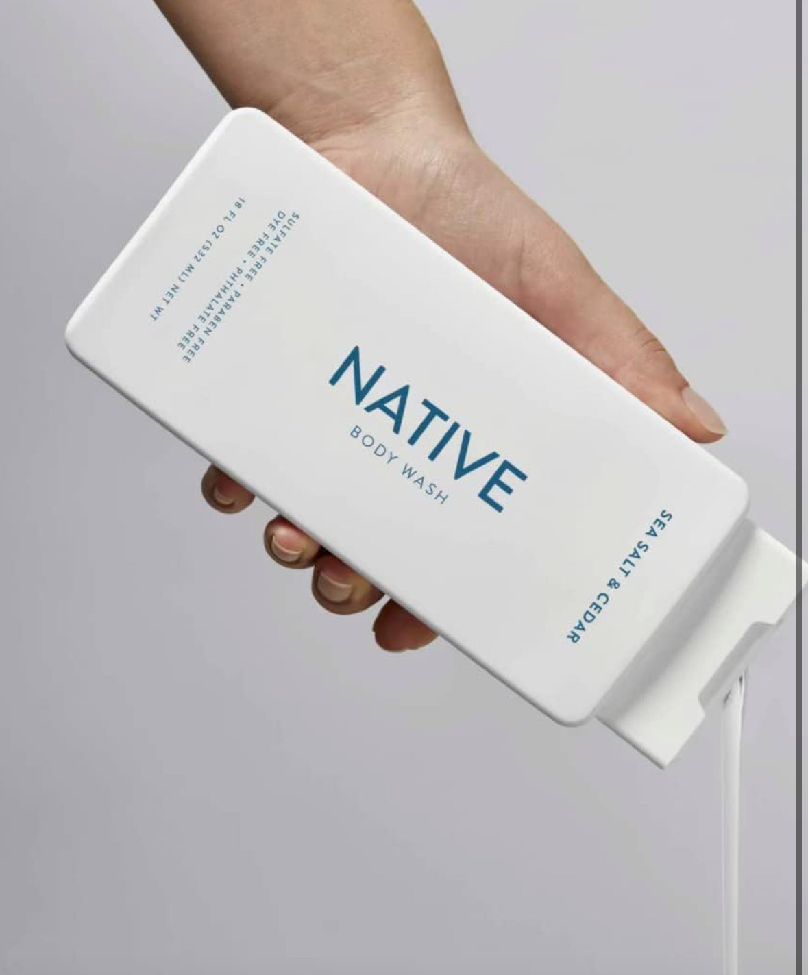 Native Body Wash Sea Salt & Cedar 2 Pack