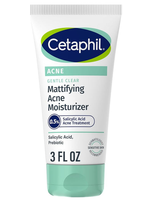 Cetaphil Face Moisturizer Acne Treatment With 0.5% Salicylic Acid
