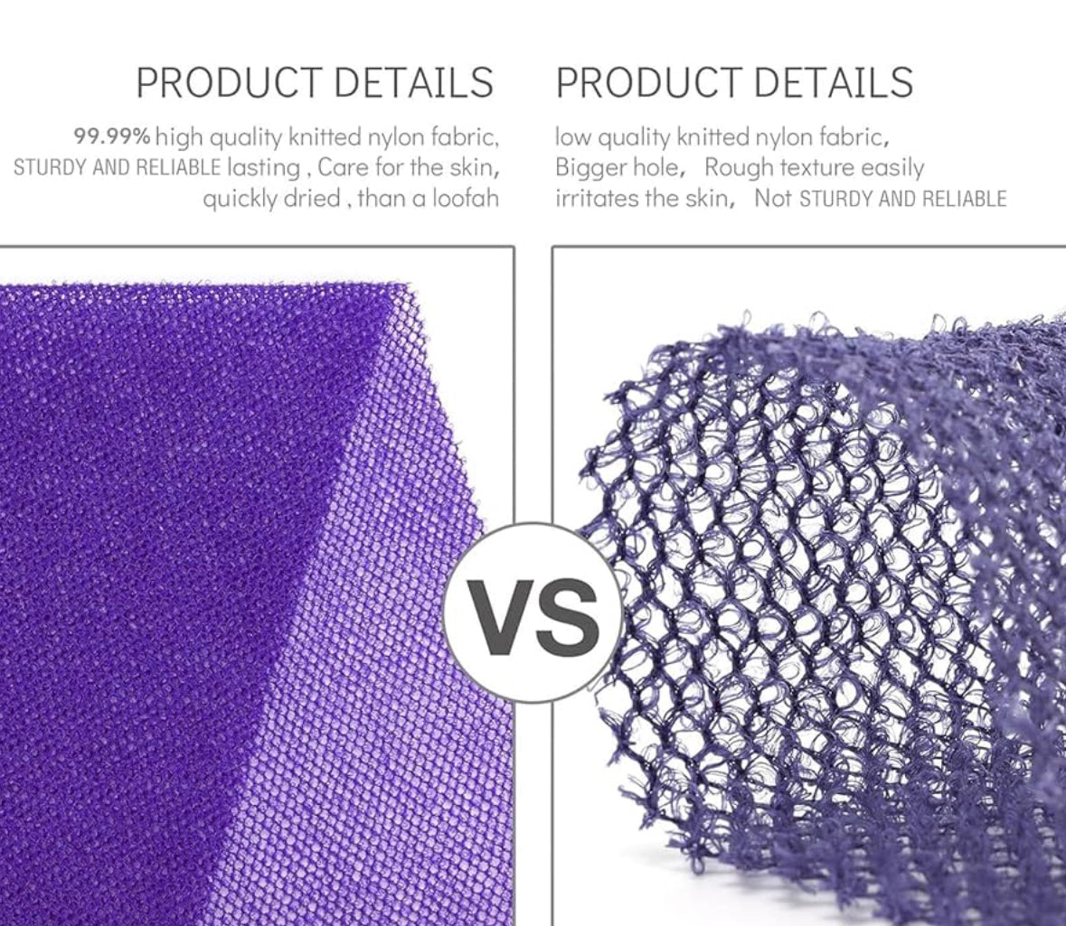 UJFQBH 3 Pieces African Bath Sponge African Net