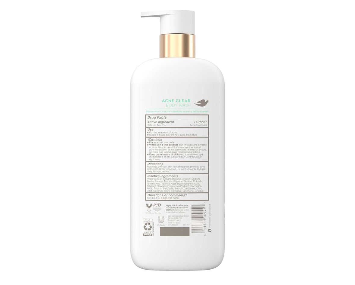 Dove Acne Body Wash 1% Salicylic Acid