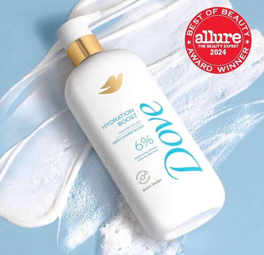 Dove Body Wash Hydration Boost 6% Hydration Serum with Hyaluronic