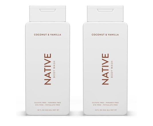 Native Body Wash Coconut & Vanilla 2 Pack