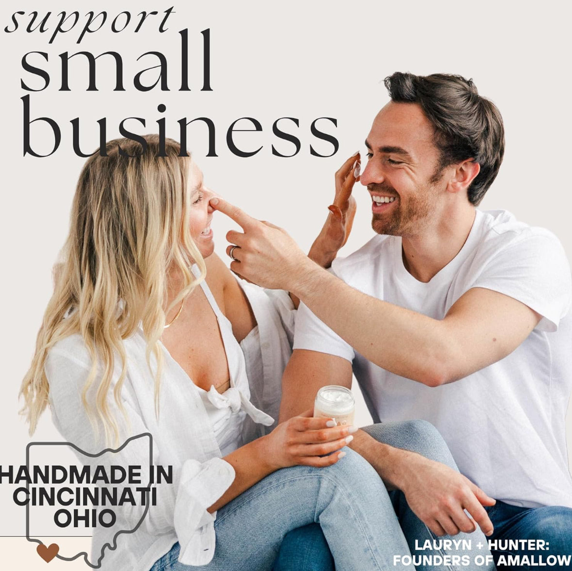 Amallow 100% Grass Fed Beef Tallow for Skin Care - Vanilla Latte Moisturiser