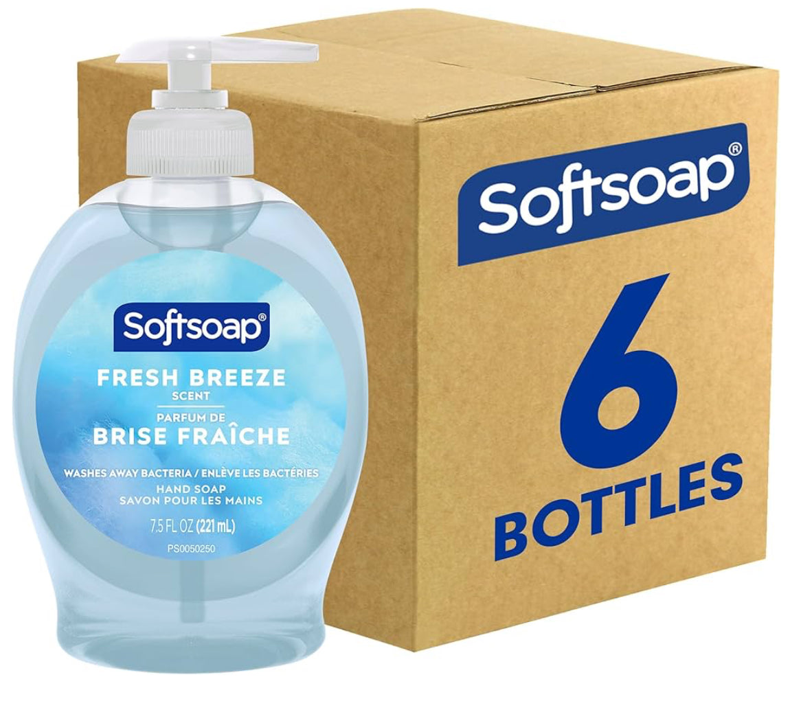 Softsoap Liquid Hand Soap Fresh Breeze Pack of 6