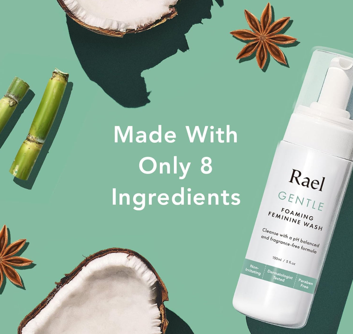 Rael Feminine Foaming Cleansing Wash Pack of 2