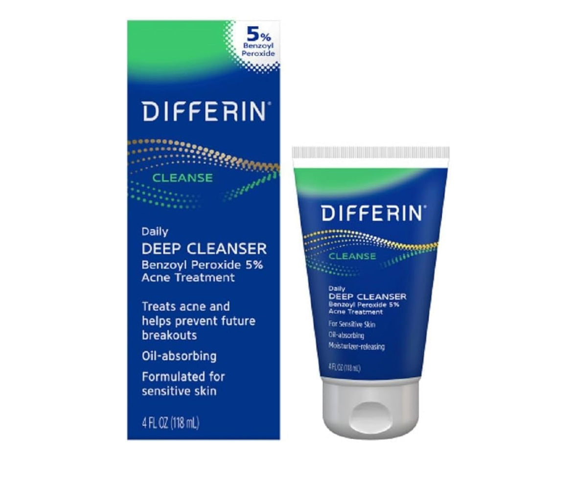 Differin Acne Face Wash with 5% Benzoyl Peroxide