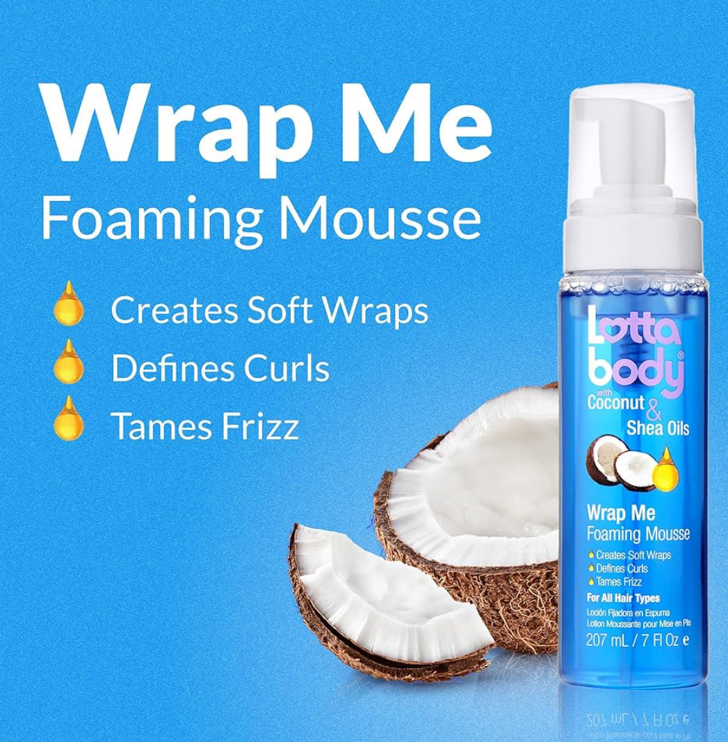 Lottabody Coconut Oil and Shea Wrap Me Foaming Curl Mousse