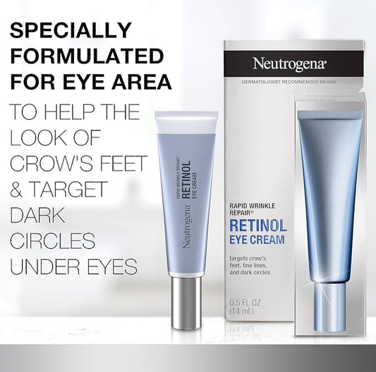 Neutrogena Retinol Eye Cream for Dark Circles Rapid Wrinkle Repair