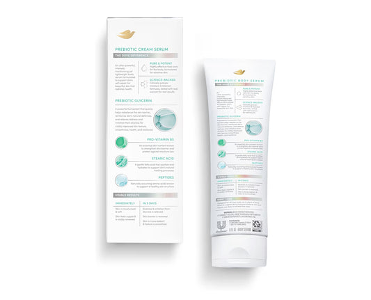 Dove Body Cream Serum Prebiotic + Protection with Pro-Vitamin B5, Stearic Acid and Peptides