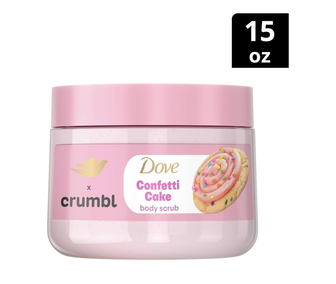 Dove x Crumbl Confetti Cake Body Wash & Scrub Limited Edition Bundle