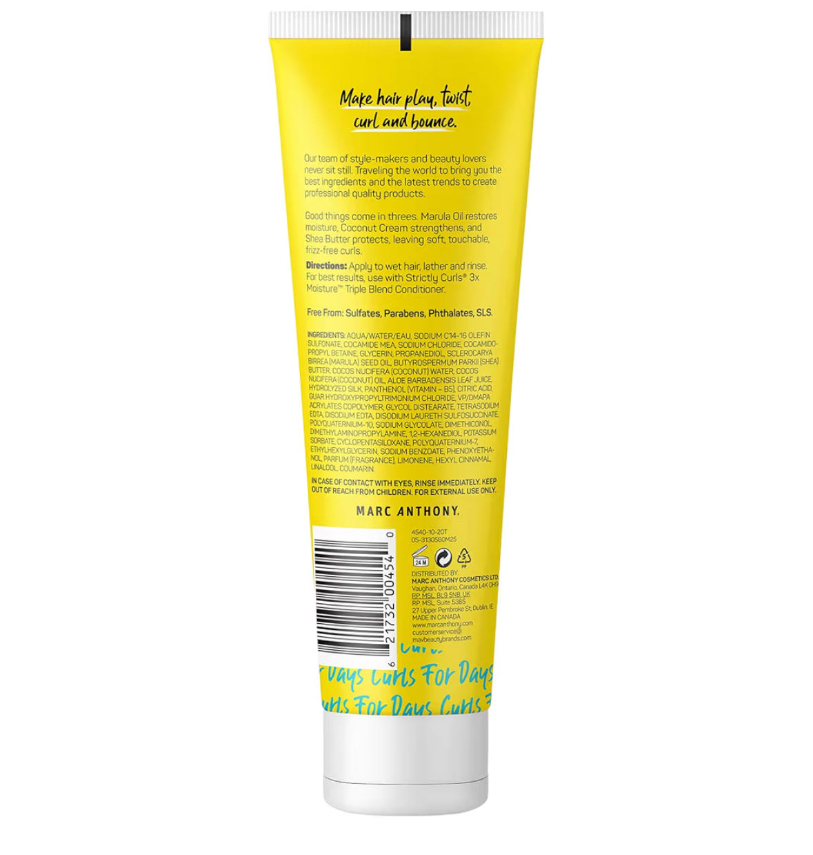 Marc Anthony Curly Hair Shampoo Strictly Curls