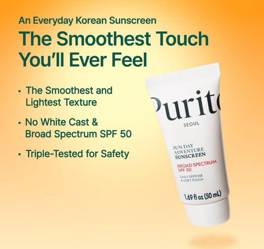 PURITO Sun Day Adventure Korean Sunscreen SPF50