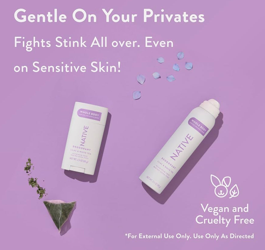 Native Whole Body Deodorant Stick Lilac & Tea