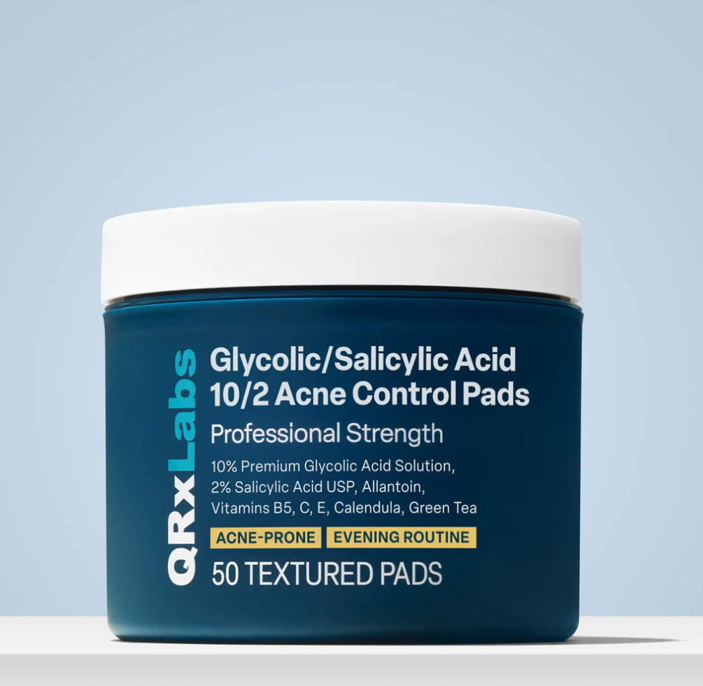 QRxLabs 10/2 Glycolic/Salicylic Acid Acne Control Pads