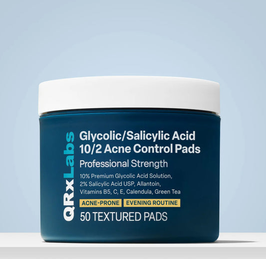 QRxLabs 10/2 Glycolic/Salicylic Acid Acne Control Pads