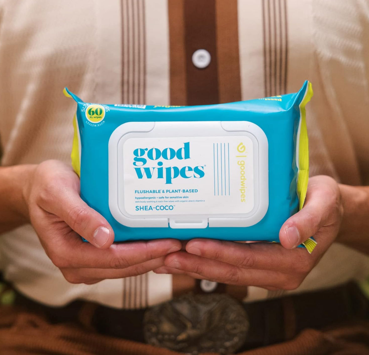 Goodwipes Flushable Butt Wipes Made with Vitamin E & Aloe - 360 Count (6 Packs)