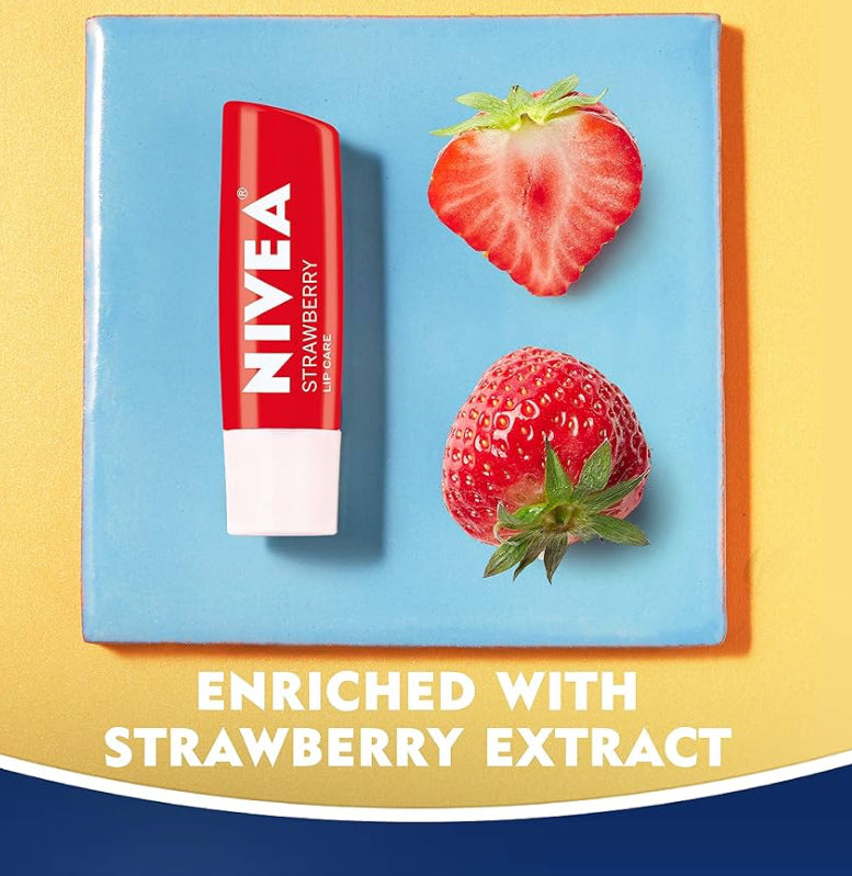 NIVEA Lip Care Fruity Tinted Lip Balm Variety Pack