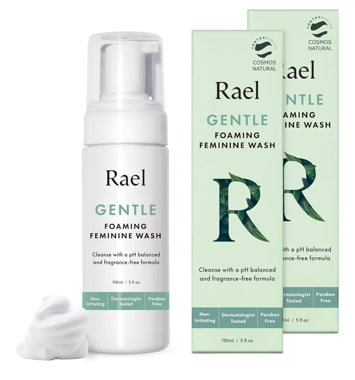 Rael Feminine Foaming Cleansing Wash Pack of 2