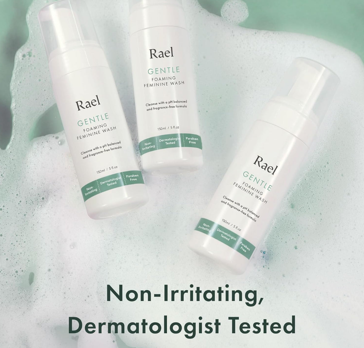 Rael Feminine Foaming Cleansing Wash Pack of 2