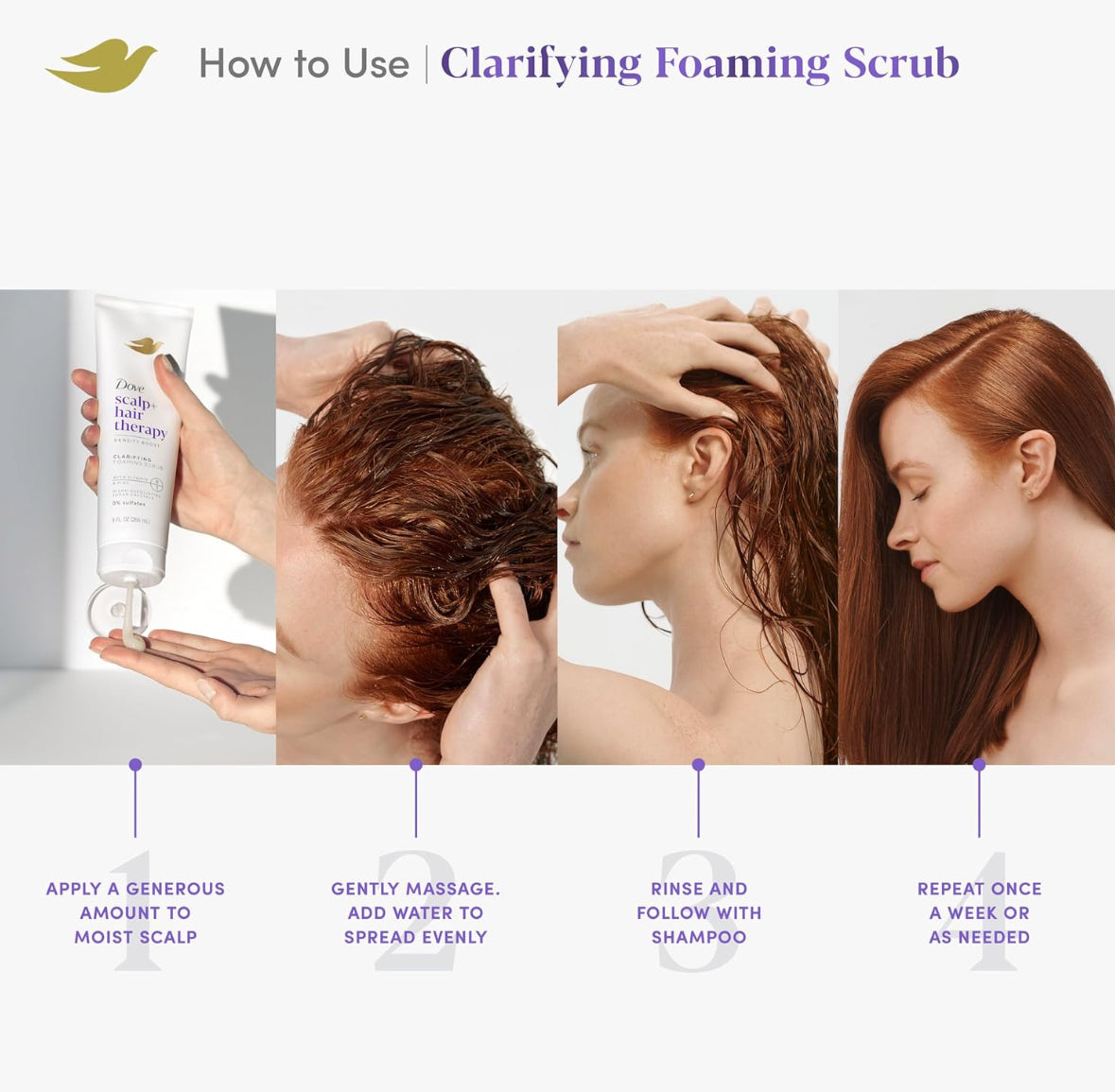 Dove Scalp + Hair Therapy Density Boost Clarifying Foaming Scalp Scrub
