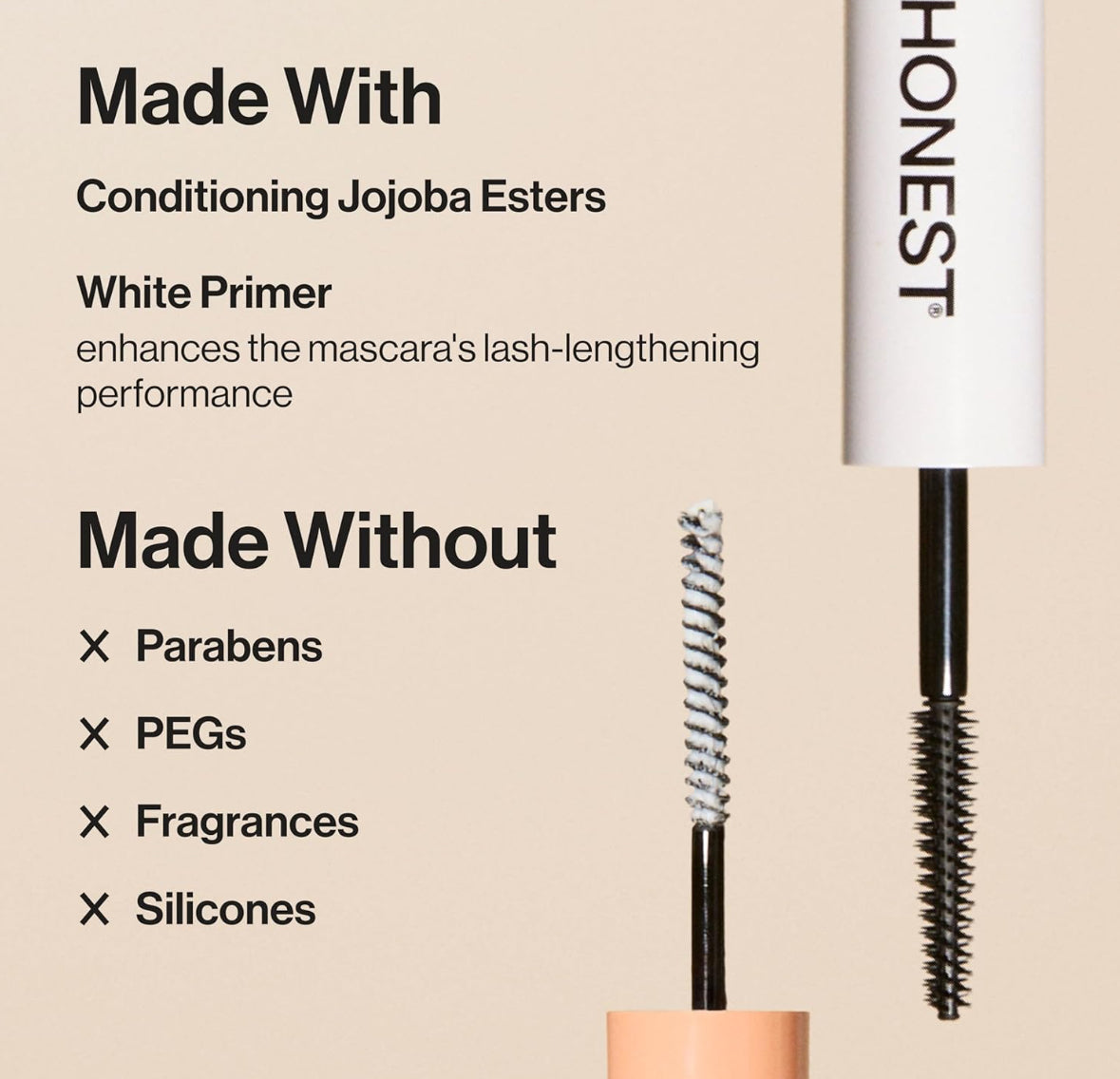 Honest Beauty 2-in-1 Extreme Length Clean Mascara + Lash Primer