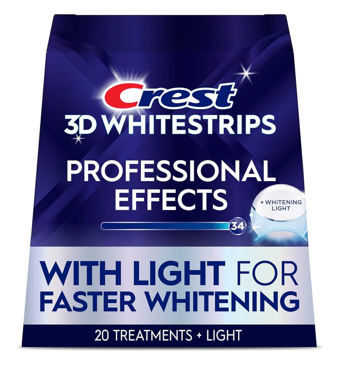 Crest 3D Whitestrips USA Imported 40 Strips with LED Accelerator Light Teeth Whitening