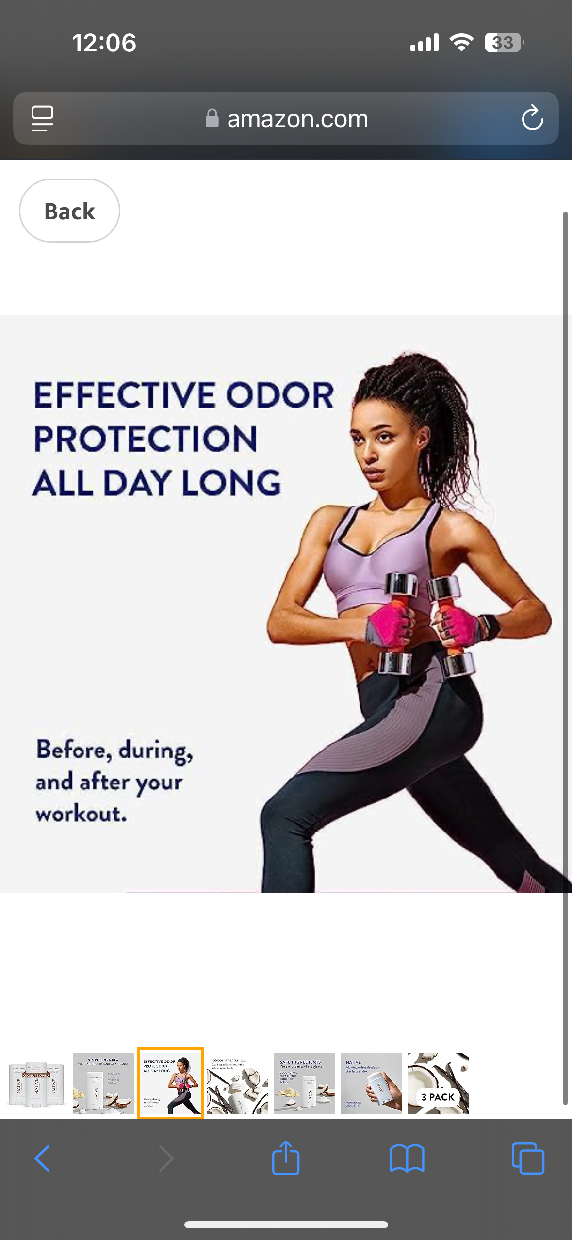 Native Deodorant Coconut & Vanilla 3 Pack