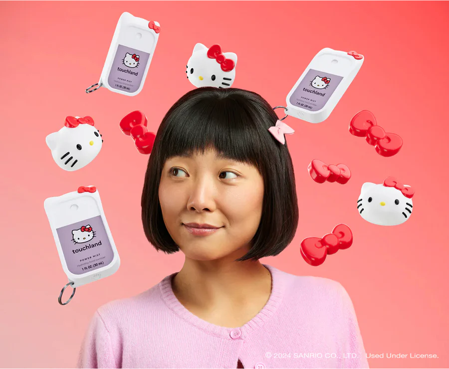 Touchland x Hello Kitty® Power Mist Hand Sanitiser & Case