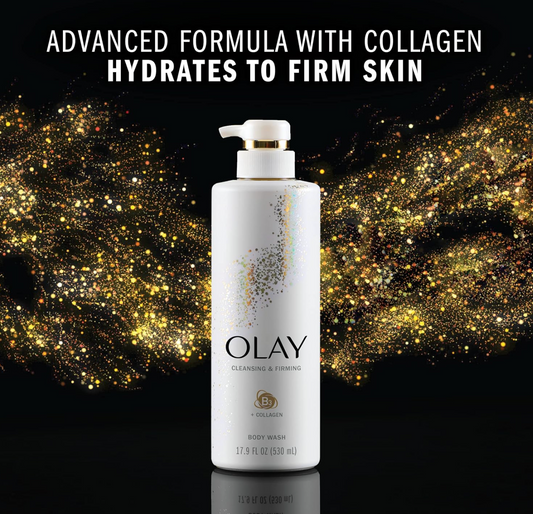 Olay Cleansing & Firming Body Wash for Women with Collagen and Vitamin B3